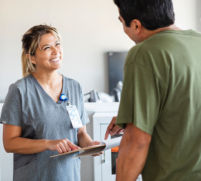 Physician-led care, not a triage desk